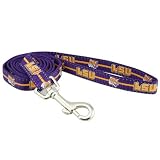NCAA LSU Tigers 4' Purple Medium Pet Leash