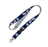 NEW YORK YANKEES TWO TONE LANYARD KEYCHAIN