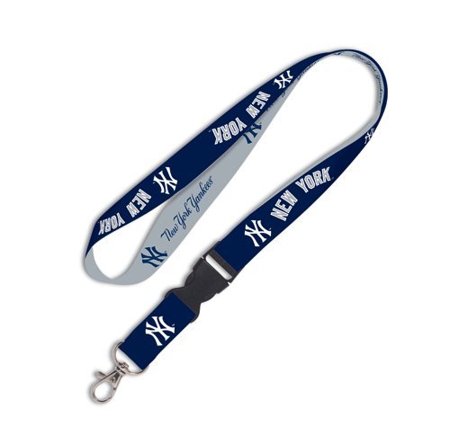 NEW YORK YANKEES TWO TONE LANYARD KEYCHAIN