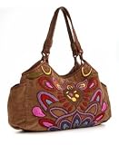 Lucky Brand Jeans Love Child Embroidered Tote