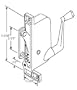Awning Window Operator, Right Hand, Offset Link, for VE Anderson Windows