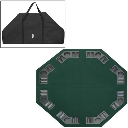 Octagon 8 player folding poker table top