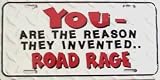 LP - 346 Invented Road Rage License Plate - X555