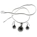 Valentine Presents Silver Onyx Gemstone Pendant Earrings