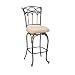 Hillsdale Kendall 30-Inch Bar Stool, Pewter and Bronze Highlighted Finish with Beige Faux-Suede Fabric