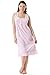 Casual Nights Women's Fancy Lace Trim Sleeveless Nightgown