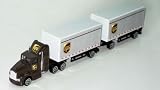 Real Toys UPS Tandem Tractor Trailer Truck Toy