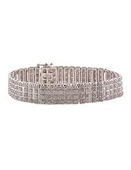 4.50ct 4row White Or Yellow Gold Diamond Bracelet