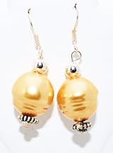 Champagne Glass Pearl Earring