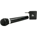 NEW THE SINGING MACHINE SMM-107 UNI-DIRECTIONAL DYNAMIC VHF WIRELESS MICROPHONE WITH MICROPHONE RECE