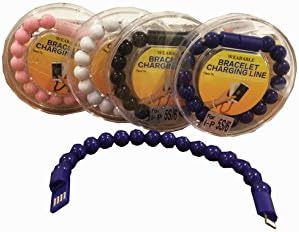 CHARGER BRACELET FOR iPHONE | BLACK BEADS iPhone 5 and 6 charger ipad & ipad mini |