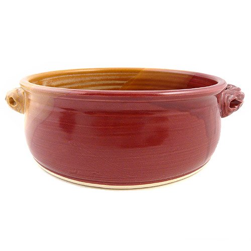 Stoneware 1.5-Quart Baking Dish, Handmade Pottery, Sierra Sunset Color