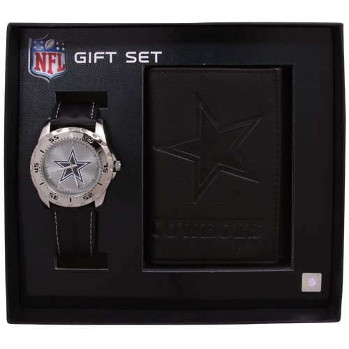 Game Time NFL-WWG-DAL Dallas Cowboys Watch and Wallet Gift Set