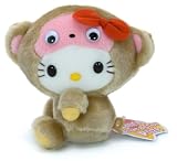 Hello Kitty ~5.5" Monkey Mini Plush Doll (Japanese Import)
