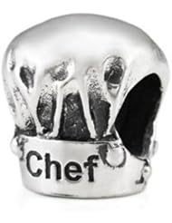 Ohm Sterling Silver Chef Hat Bead Charm
