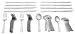 Cambridge Silversmiths Mirage 40-Piece Flatware Set with Black Tray, Service for 8