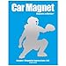 Softball Catcher Car Magnet