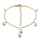 Tear Drop Ankle Bracelet Anklet Swarovski Crystal Lobster Clasp For Girls