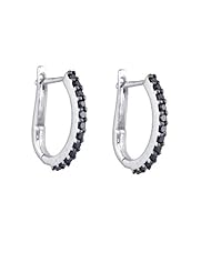 0.35CT BLACK DIAMOND MICRO-PAVE EARRINGS