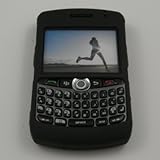 Rubber Black Hard Case for BlackBerry Curve 8330