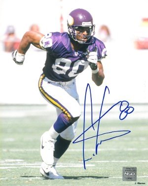 Cris Carter Autographed/Hand Signed Minnesota Vikings 8x10 Photo