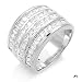 Men's Silver Cubic Zirconia Ring - size 10