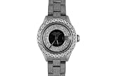 Rolex Ladies Stainless Steel Datejust Double Row Pave Diamond Dial