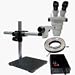 Stereo-Zoom Binocular Microscope with Boom Stand and LED Ring Light