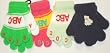 Mglv330 Set of Four Pairs of Multicolor Cotton Spandex Microfiber One Size Magic Gloves for Infants and Toddlers Ages 1-4 Years