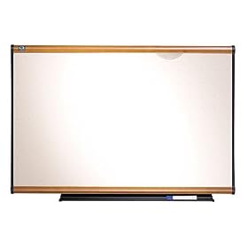 Quartet TE543MA Quartet Total Erase Marker Board, 36 x 24, White, Maple Frame by Quartet