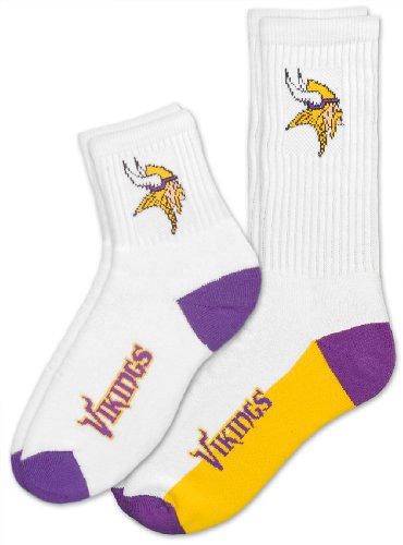 Minnesota Vikings Men's Socks, Large     (2-pack)