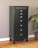 Jewelry : Powell Contemporary Merlot Jewelry Armoire 383-316 (Merlot) (43'H x 14'W x 20'D)