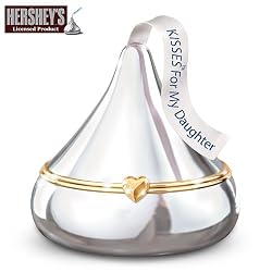 HERSHEY'S KISSES Heirloom Porcelain Music Box: KISSES For My Daughter by The Bradford Exchange