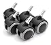 KATU BG506-14 Office Chair Caster Wheels Rubber PU 2