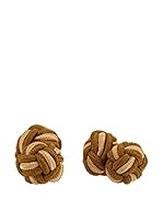 Ortiz & Reed Gemelos Multi-Color Knots Cufflinks (Marrón / Beige)