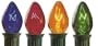 1000 C7 Commercial Grade Replacement Christmas Light Bulbs - Transparent Multi