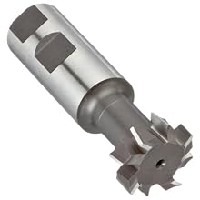 Niagara Cutter TS109 T-Slot Shank Type Cutter, High Speed Steel, Uncoated (Bright), Weldon Shank, 10 Helix Angle, 1-1/4" Cutter Diameter, 8 Tooth, 31/64" Width