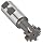 Niagara Cutter TS109 T-Slot Shank Type Cutter, High Speed Steel, Uncoated (Bright), Weldon Shank, 10 Helix Angle, 1-1/4" Cutter Diameter, 8 Tooth, 31/64" Width