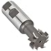 Niagara Cutter TS109 T-Slot Shank Type Cutter, High Speed Steel, Uncoated (Bright), Weldon Shank, 10 Helix Angle, 1-1/4" Cutter Diameter, 8 Tooth, 31/64" Width