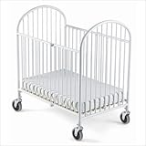 Foundations Pinnacle Folding Full Size Steel Crib, White