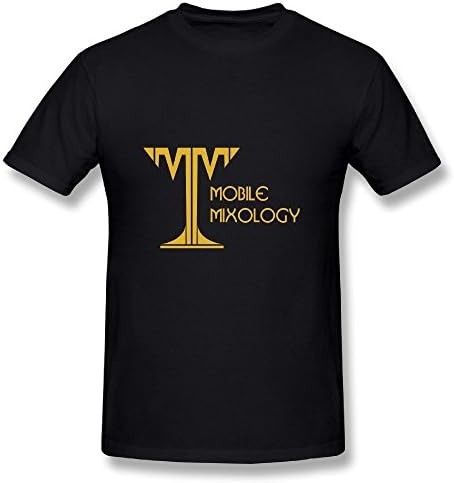 Throair Men's Mixology Short Sleeve Round Neck T Shirts 3X Black