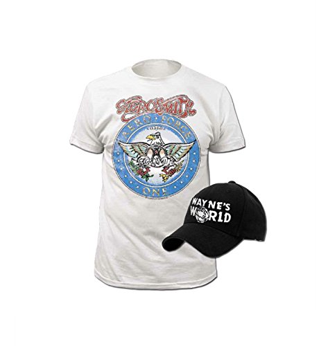 Wayne's World Adult T-shirt and Hat Costume Set