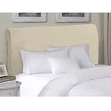 EE Headboard Roll Top Headboard Slipcover Cotton Twill