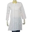 Women's Clothing Top Long Sleeve Kurti India Cloth Chikan Embroidery Size M
