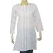 Women's Clothing Top Long Sleeve Kurti India Cloth Chikan Embroidery Size M