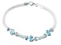 Sterling Silver Blue Topaz Bracelet, 7.25"
