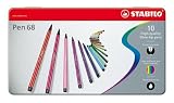 Produkt-Bild: Stabilo Pen 68 Faserstifte in Metalletui 10 St&uuml;ck farbig sortiert