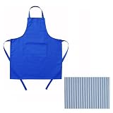 Royal Blue Stripe Bistro Apron 2401 925