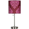 Stick Lamp - Purple Damask