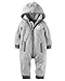 Carter's Baby Boys' Hooded/Eared Romper (Baby) -Daddy's Sidekick, Grey Bulldog-6M